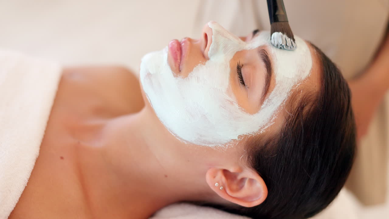 máscara facial de belleza, cuidado de la piel y spa de lujo