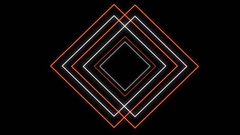 geometric shapes on black background