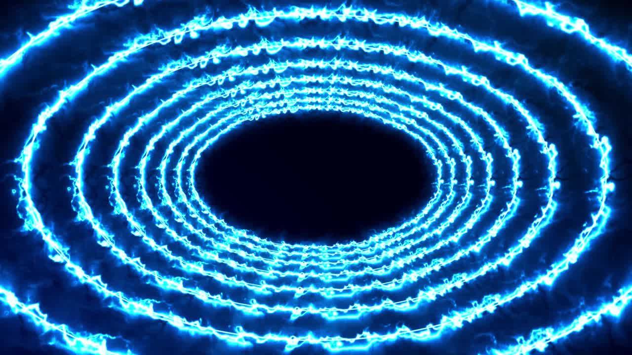 3D circle tunnel animation motion graphics