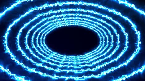 animación de túnel de círculo 3d gráficos de movimiento