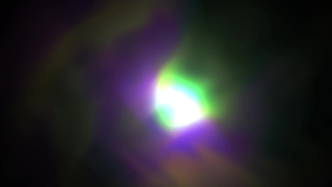 Sfera di Luce Astratta Colorata Scintillante su Sfondo Scuro