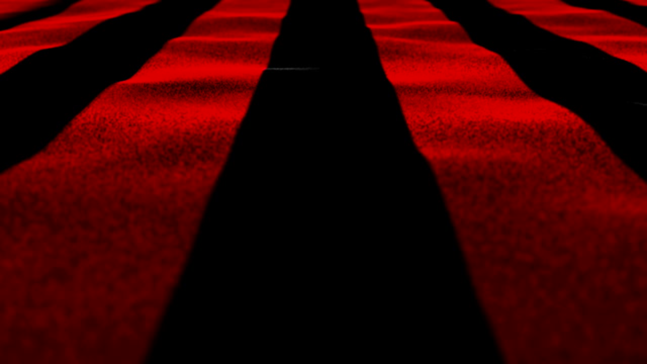 검은색과 빨간색의 섬유 발, 루프