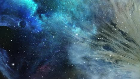 nubes nebulosas en el universo antes de la formación de galaxias