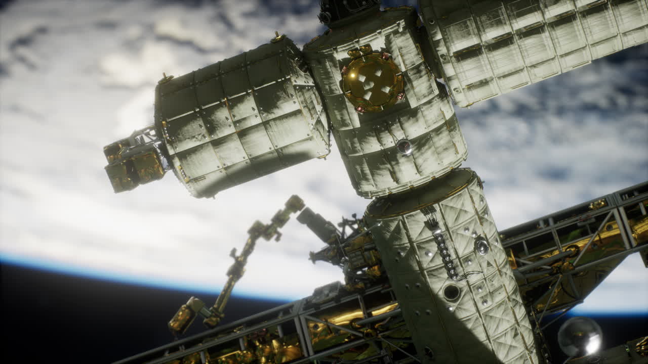 지구 위 에 있는 국제 우주 정거장 nasa 가 제공하는 요소 들