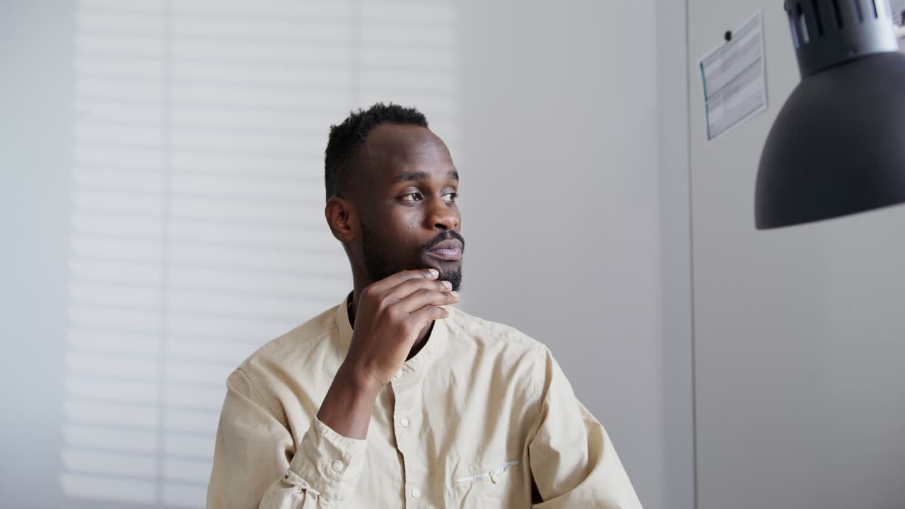 Man in office