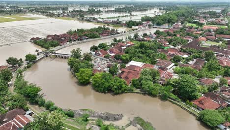 flooding of streets in northwest cawas during the wet season