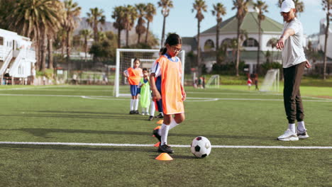 Soccer,-kid-and-training-for-game