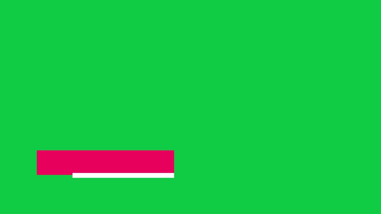 Lower thirds motion graphic elements with removal green screen background. For your video components.