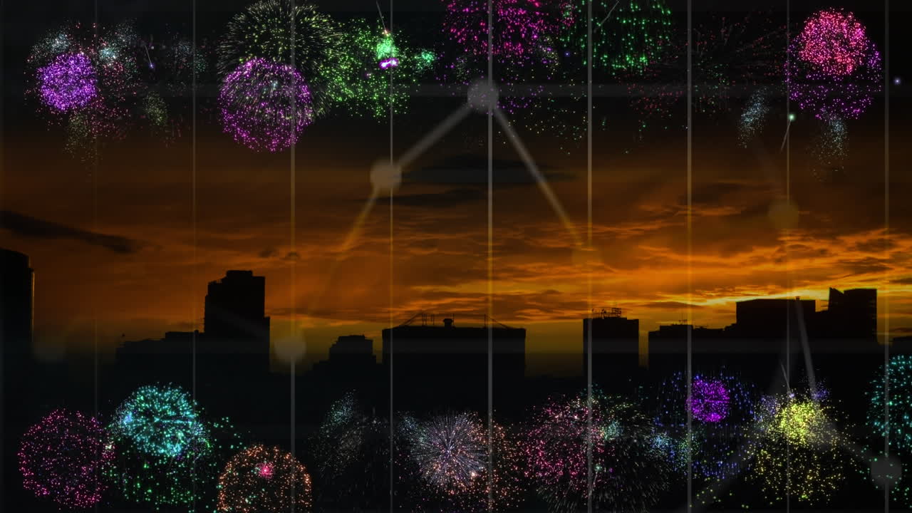 애니메이션 불꽃놀이 동영상