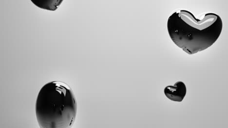 dark balloon hearts