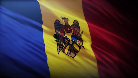 Flag-of-Moldova,-full-screen-in-4K-high-resolution-Flag-of-Republic-of-Moldova-4K