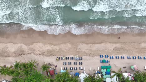 Drone-shot-of-Patong-beach-in-Phuket,-Thailand