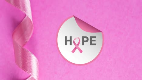 Animation-of-breast-cancer-awareness-text-over-pink-breast-cancer-ribbon