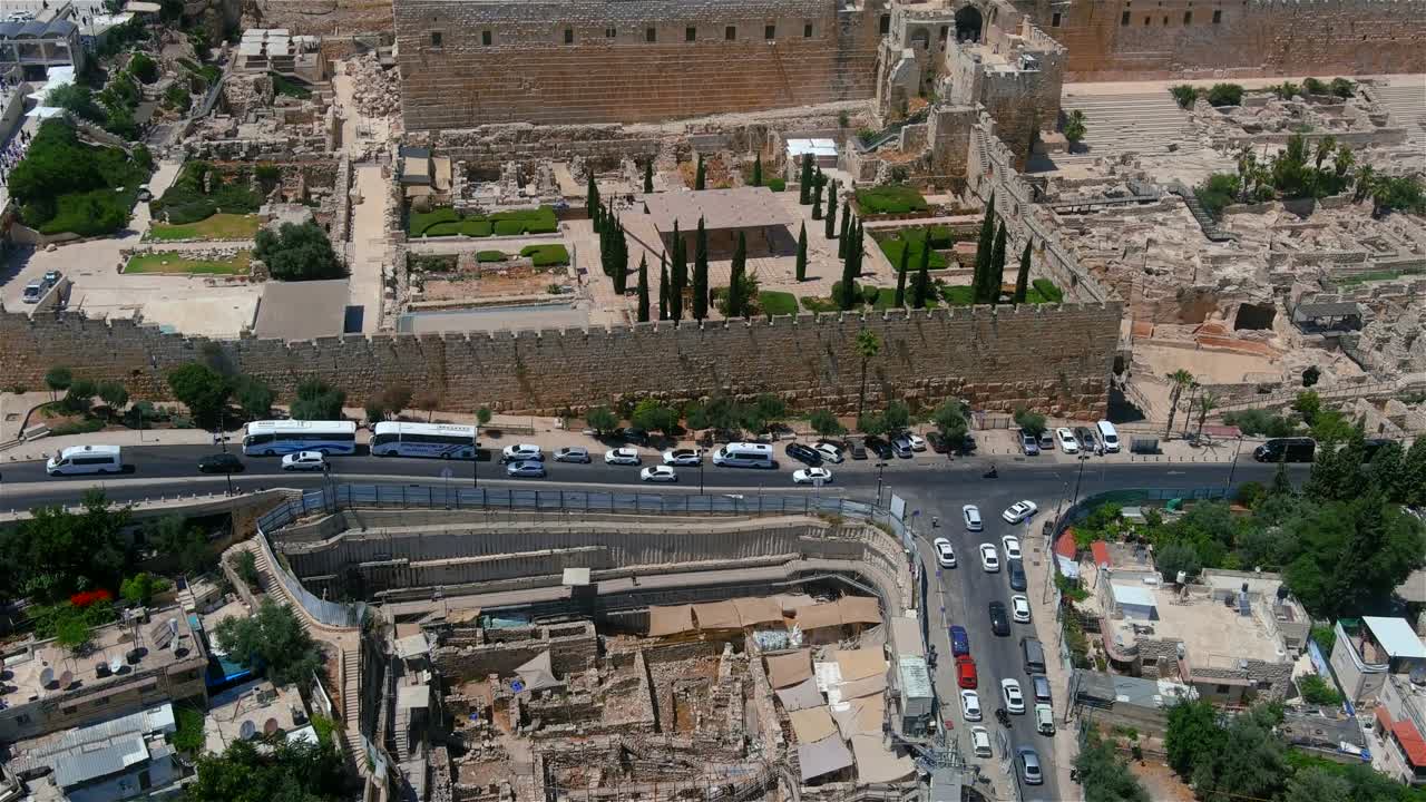 다의 도시 고고학 유적지와 옛 도시, 공중 사진