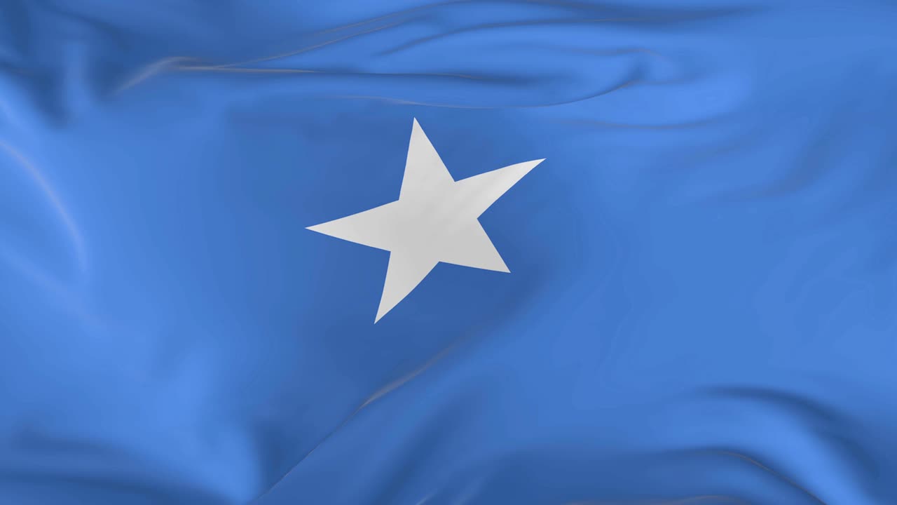 ondeando una bandera en bucle como fondo somalía