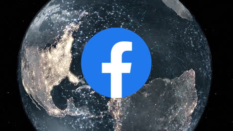 facebook connected globe motion graphic