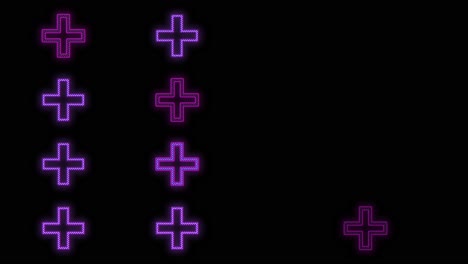 Neon-purple-plus-sign-pattern-on-black-gradient