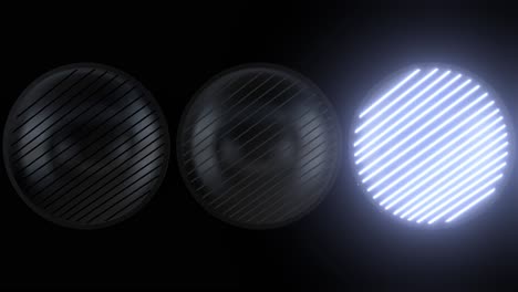 neon circle lights