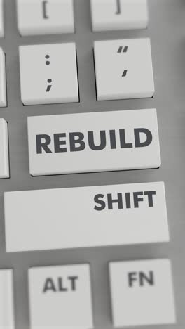 REBUILD BUTTON PRESSING ON KEYBOARD Vertical Video