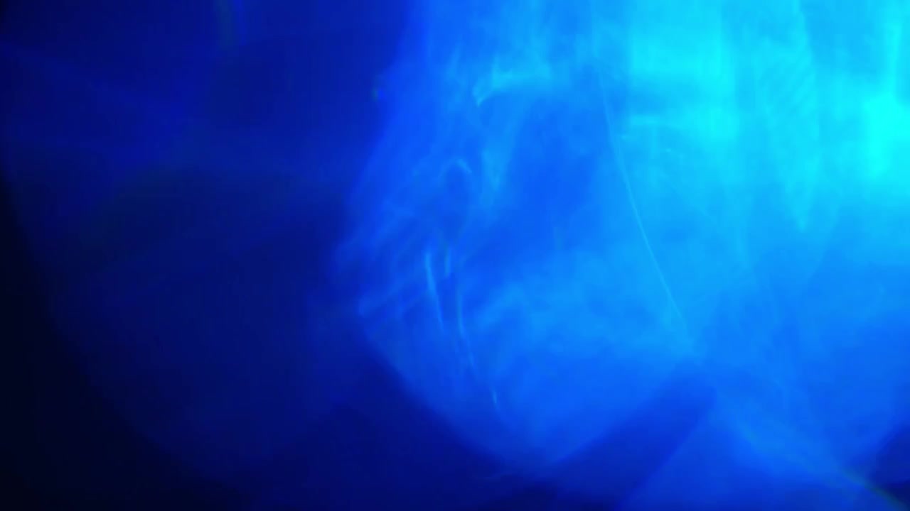 Dynamische blaue Lichtlecks und Lens Flares Overlay