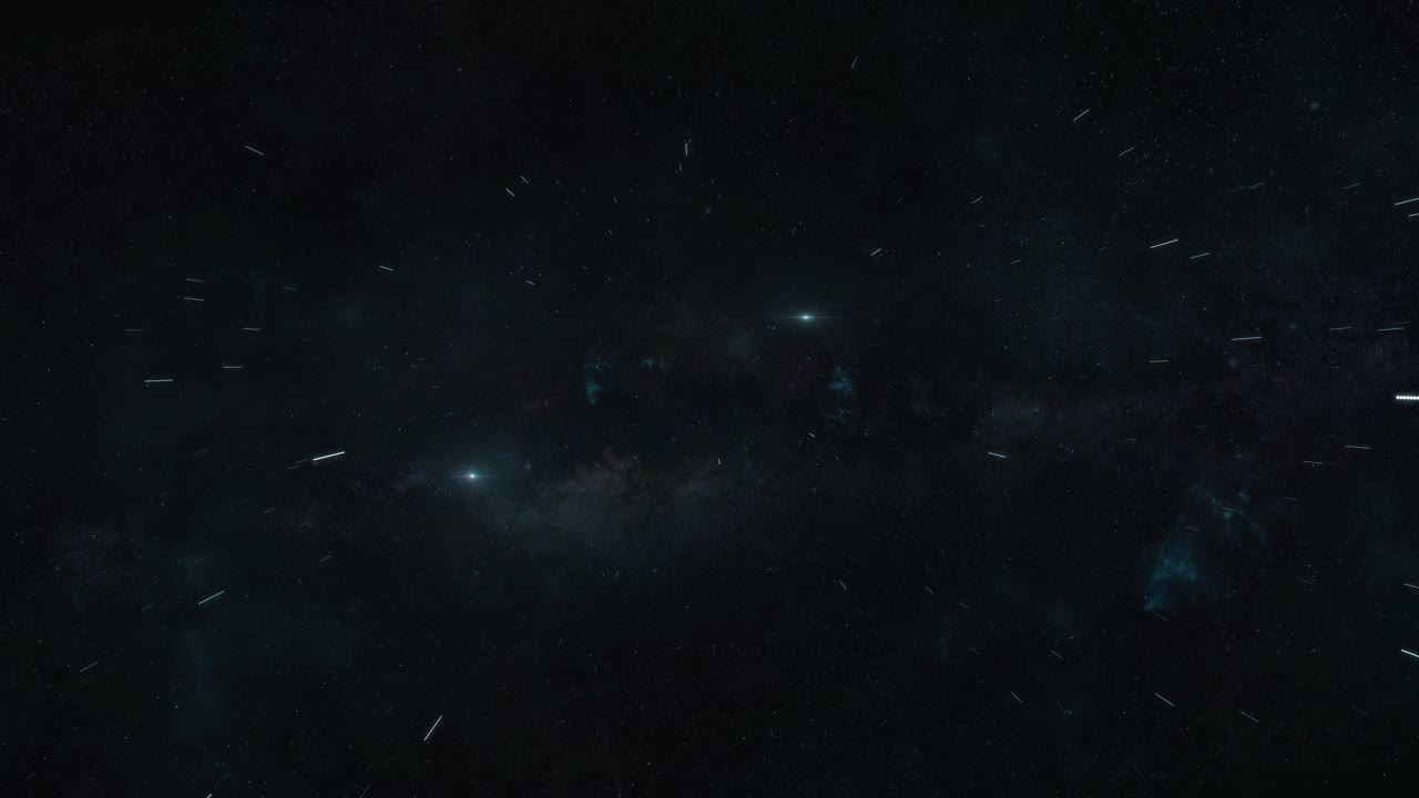 viajando a través del espacio profundo a velocidad warp