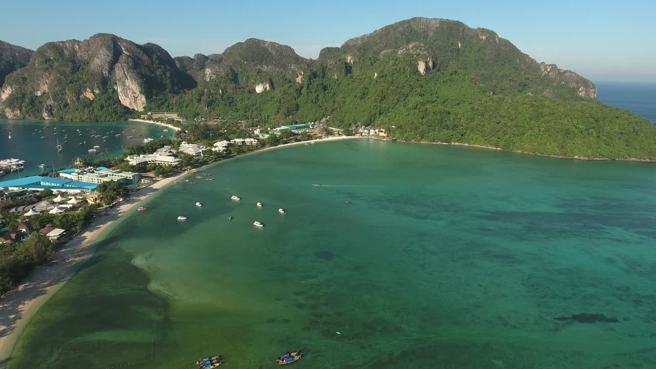 카우아이 하와이 해양 해안의 무인기 시각