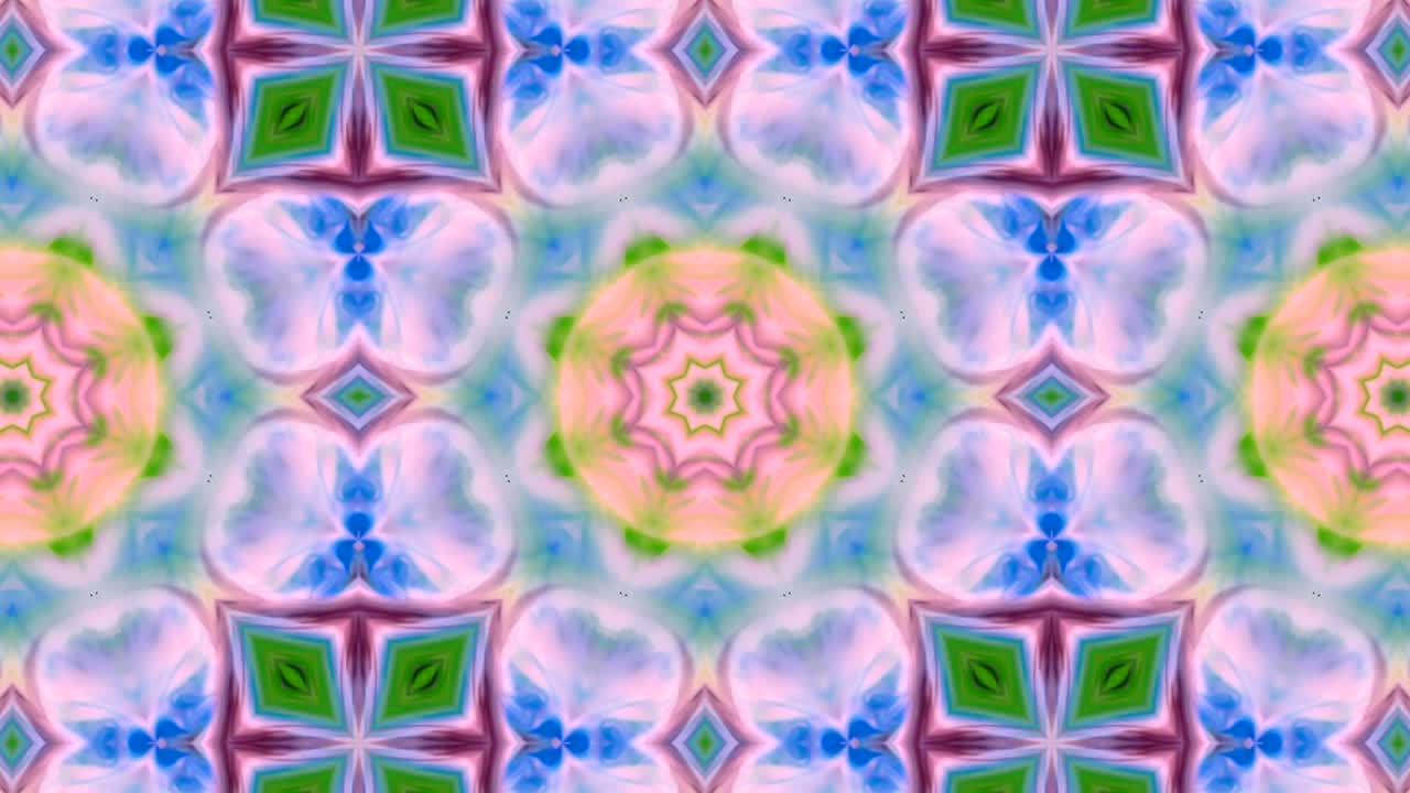 Abstract Colorful Kaleidoscope Background Movement