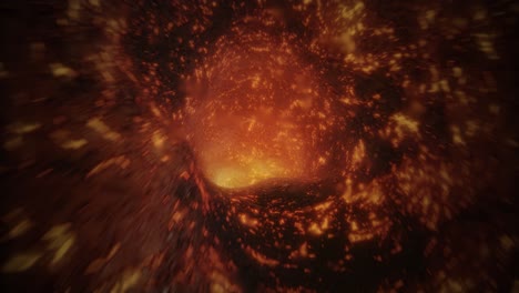 blazing flowing lava. 3d render seamless loop animation