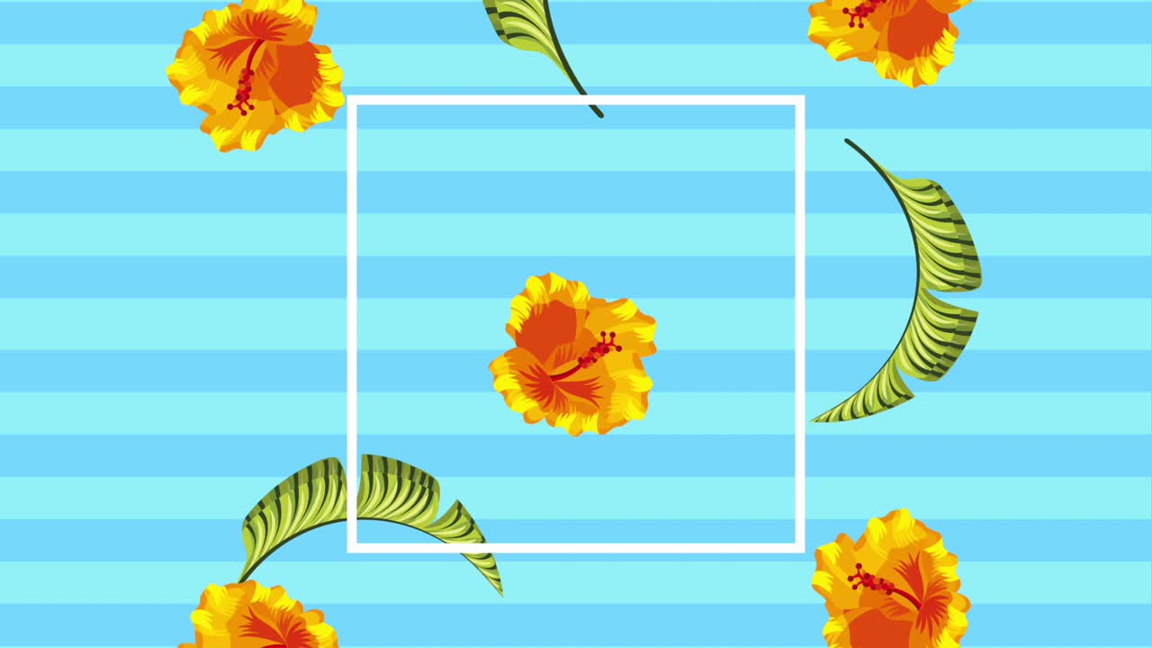 plantilla de verano tropical