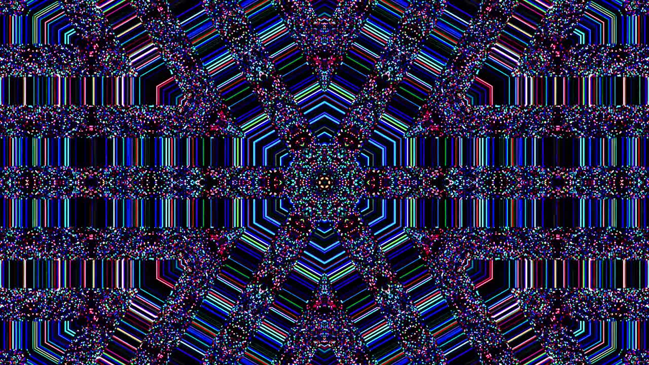 Beautiful abstract kaleidoscope that shines, a radiant light that regulates the subtle movements