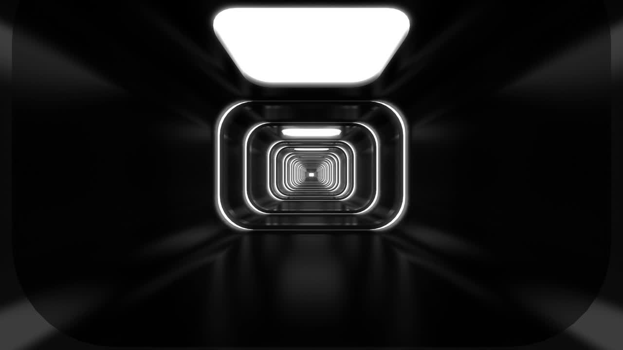 corredor de fondo abstracto con bucle metálico