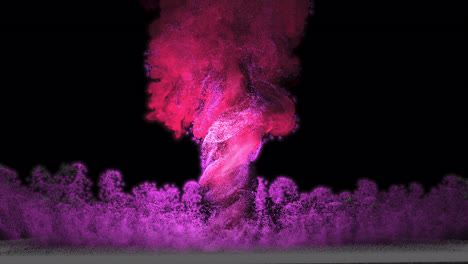 abstract pink and purple explosion