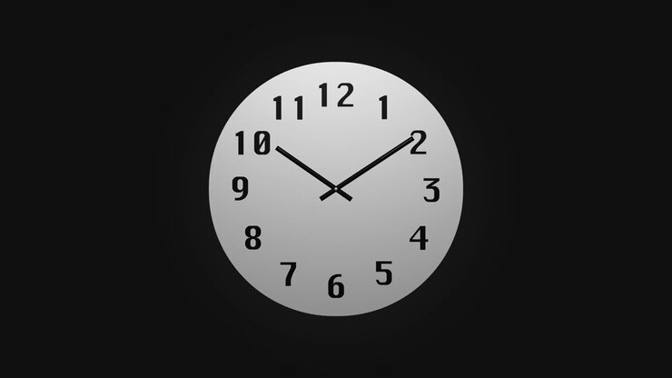 Clock Counting Down 24 Hour Day Fast Speed Time-lapse 4K HD