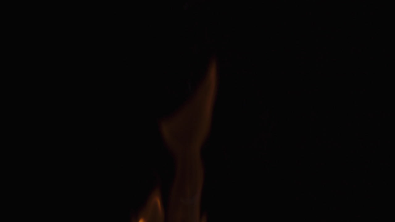 Flames on Black Background