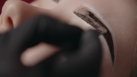 eyebrow shaping and tinting procedure