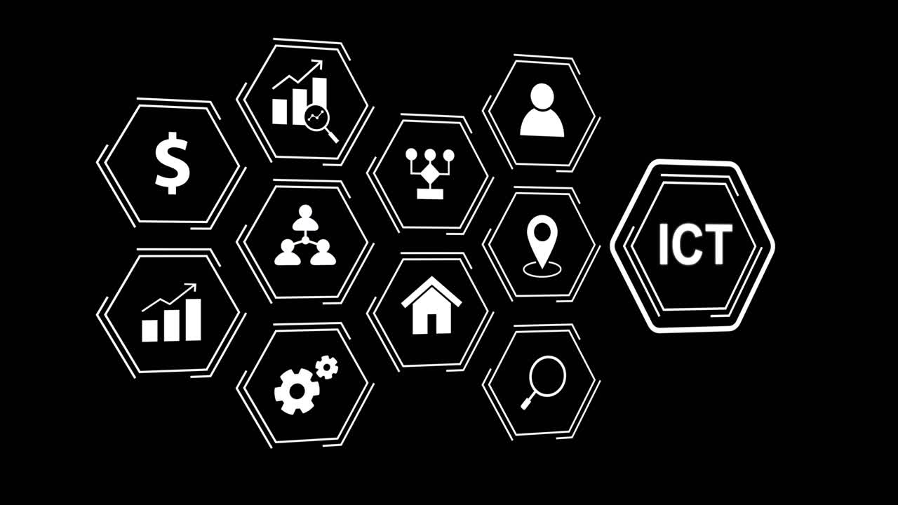 ICT and Business Technology Concept