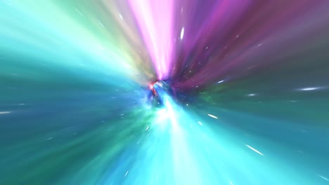 viaje en el tiempo a través de un agujero de gusano a la velocidad de la luz en el espacio exterior estrellas de nebulosa - 4k movimiento de bucle sin costuras animación de fondo
