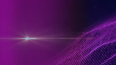 animation of light and purple glitter on violet background