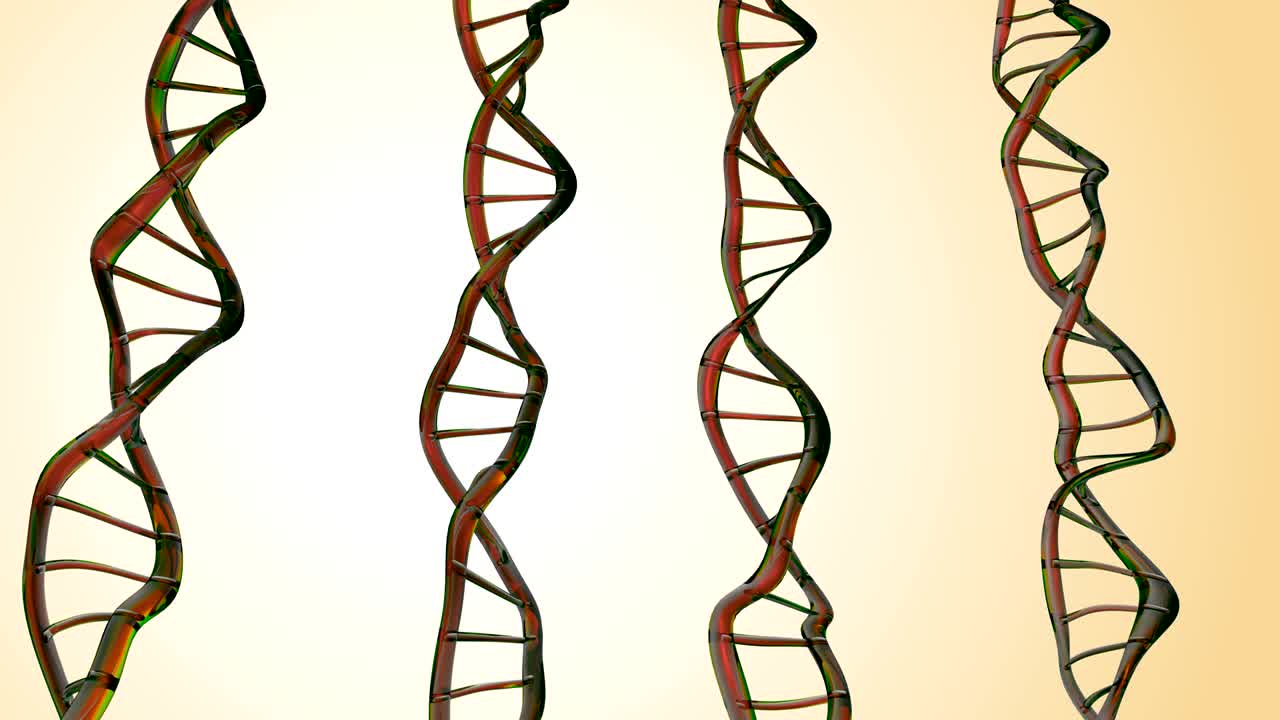4k abstracto de adn en doble hélice.