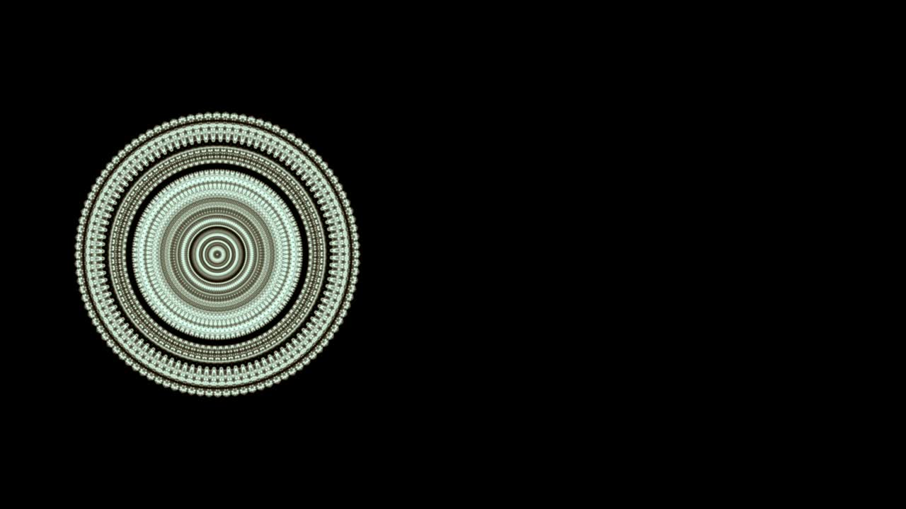 abstracción redonda del movimiento de velocidad de las partículas giratorias, dando un efecto hipnótico.