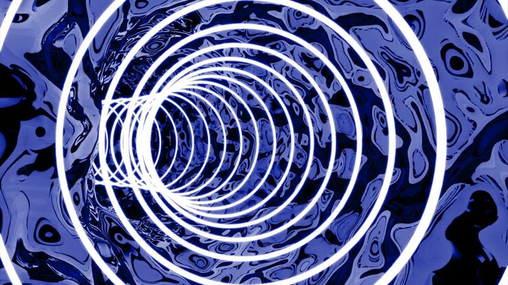 Abstract Tunnel al neon