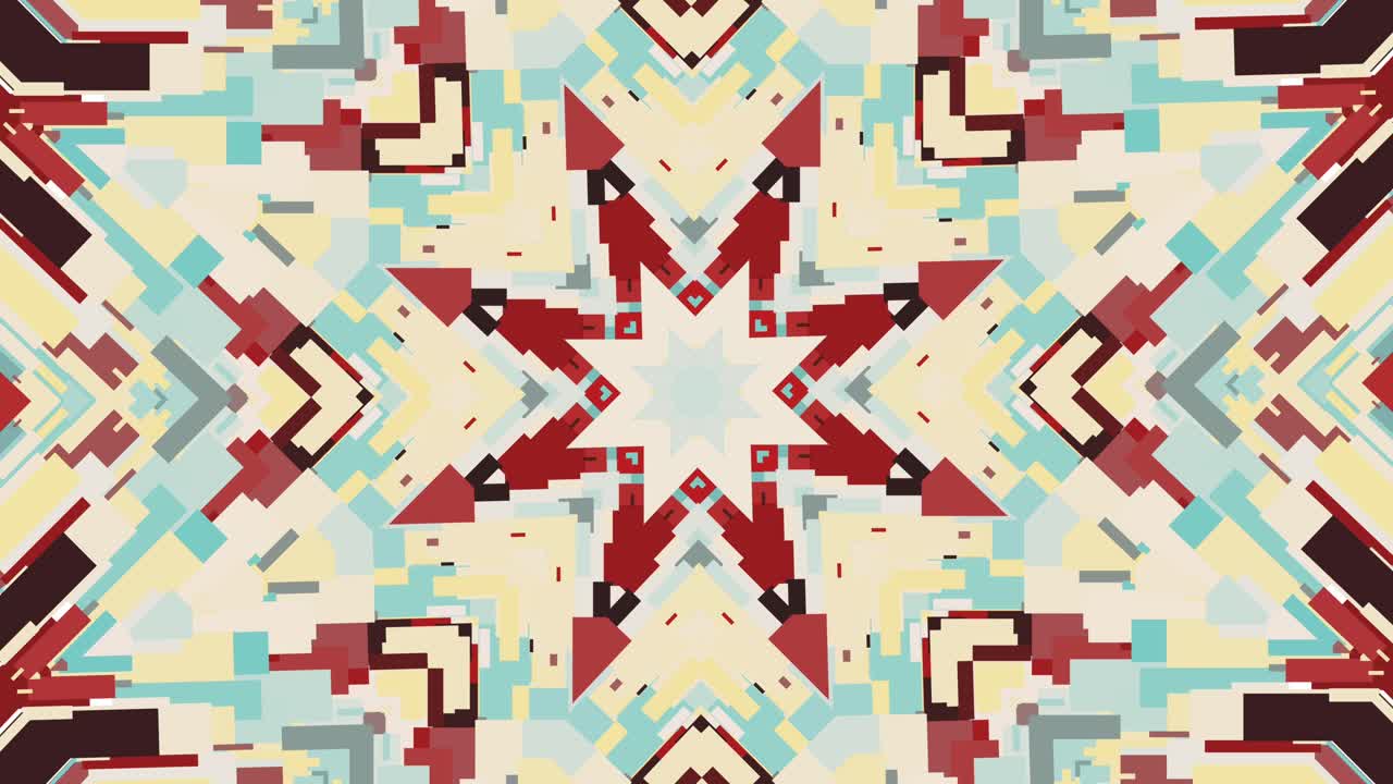 Patrón geométrico abstracto y colorido