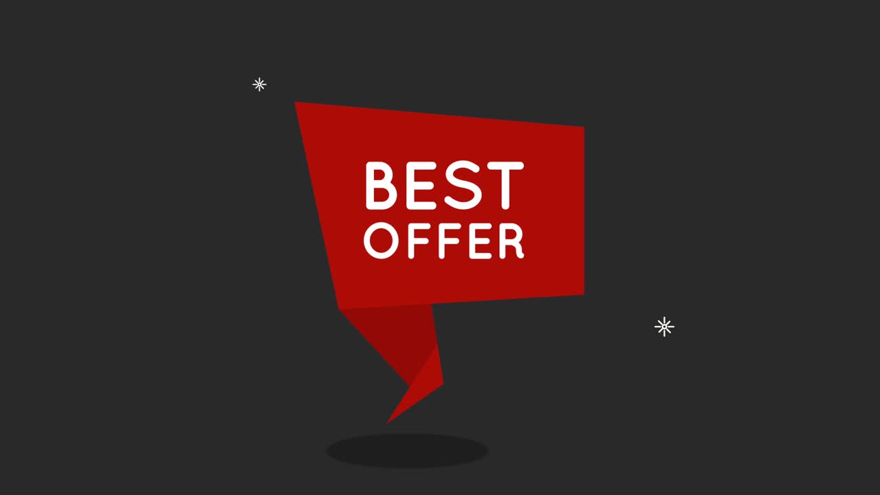 best-sale-poster-animation mit sprachblase