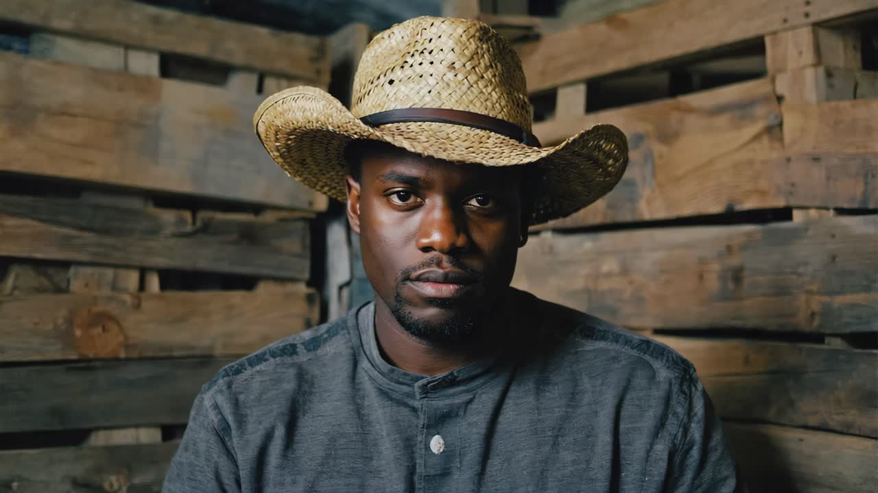 Man in Cowboy Hat Portrait