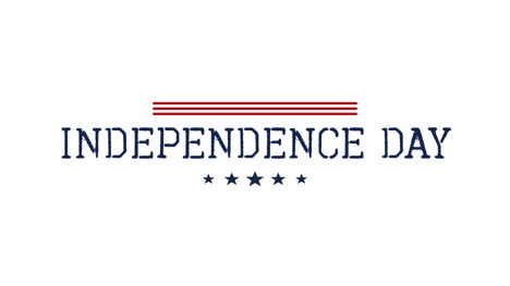 animated closeup text independence day of usa on holiday background 3