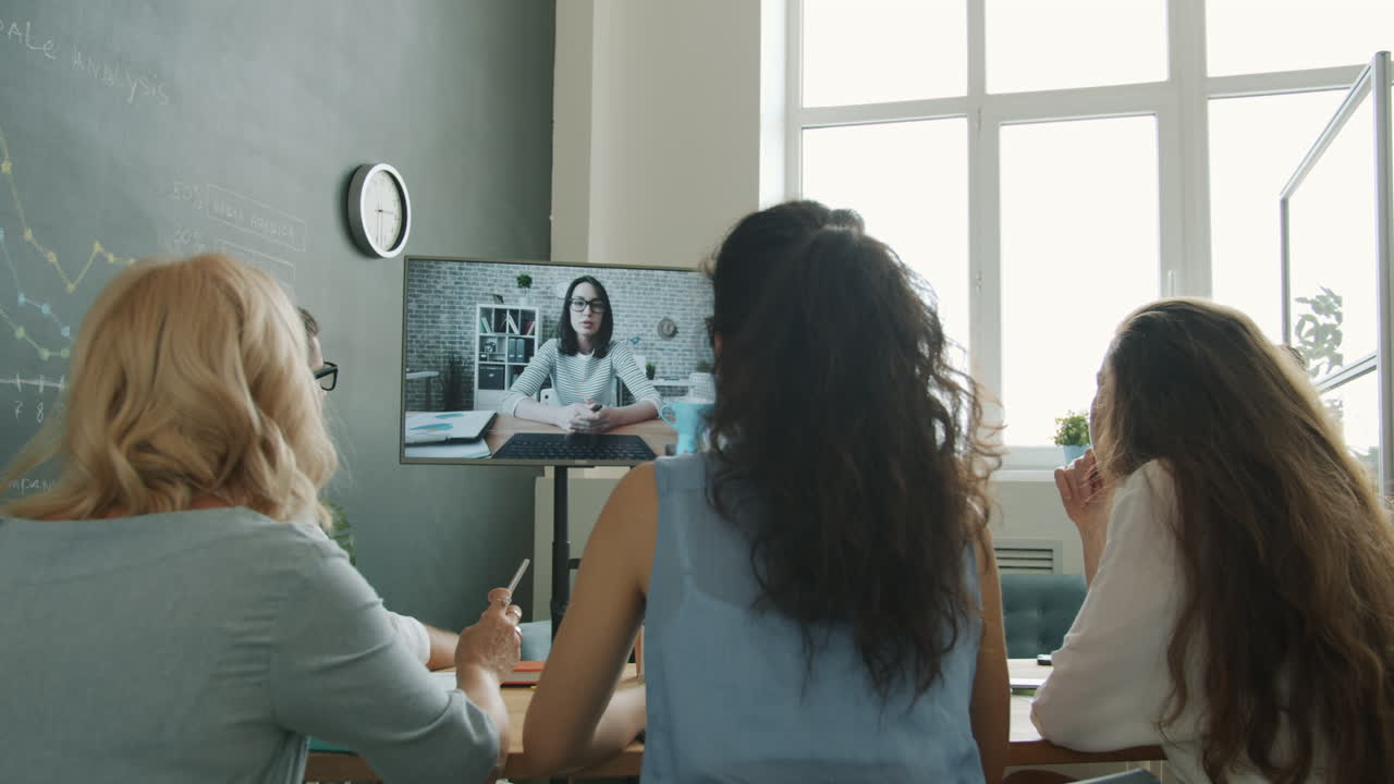 Business Team in a Video Conference