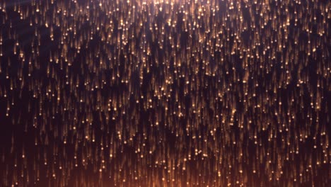 fondo de navidad con partículas de brillo que caen. confeti que caen con luz mágica. hermoso fondo de luz. video de stock de bucle sin costuras