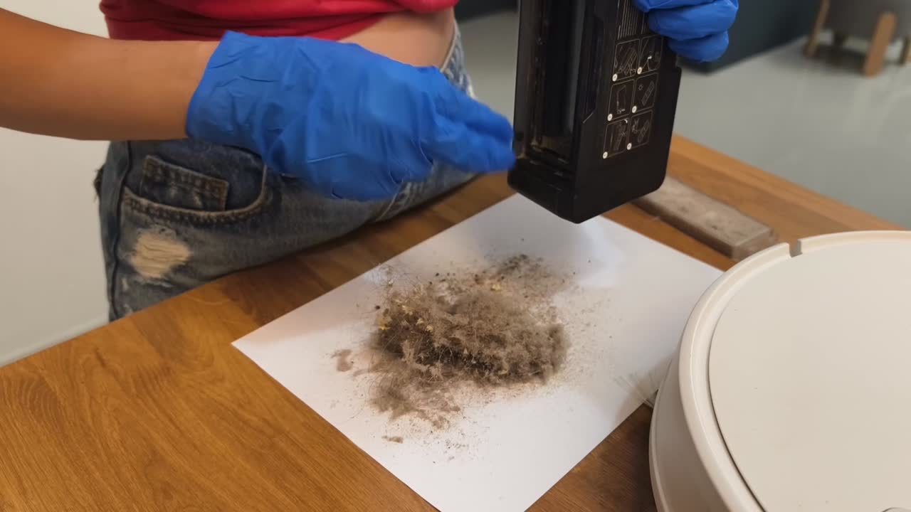 Cleaning a robot vacuum