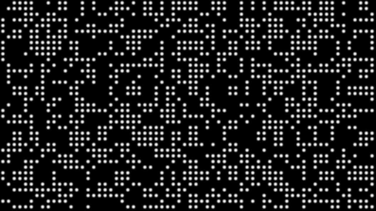 Randomly lighting LED screen background