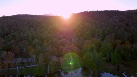 sunset aerial blowing rock nc north carolina looking